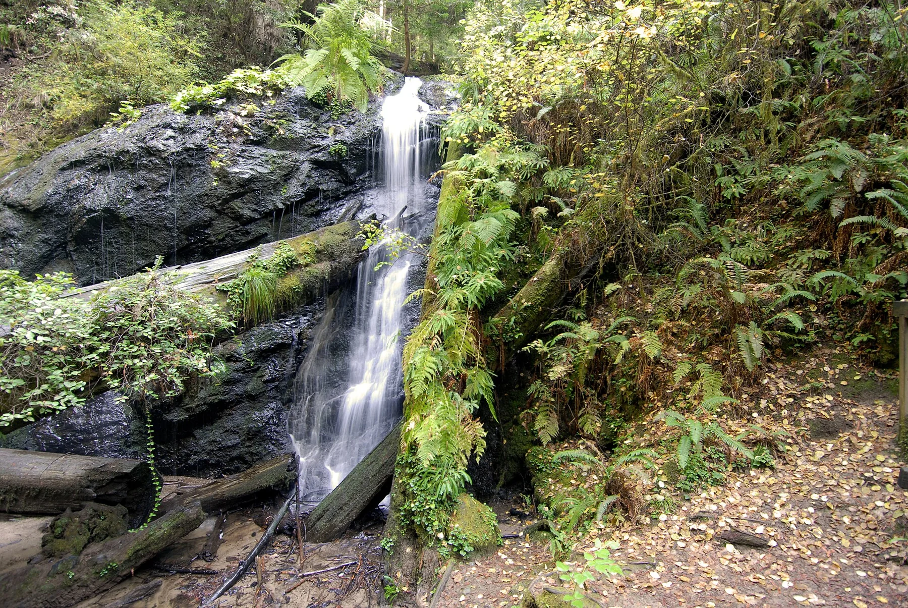 Russian Gulch State Park waterfall