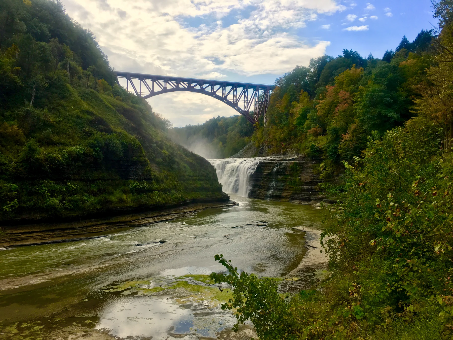 Letchworth State Park, Upper Falls